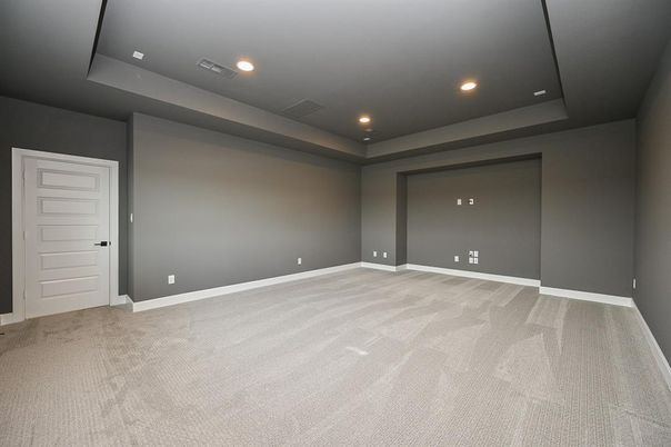 Empty room, Interior, Recessed Lighting