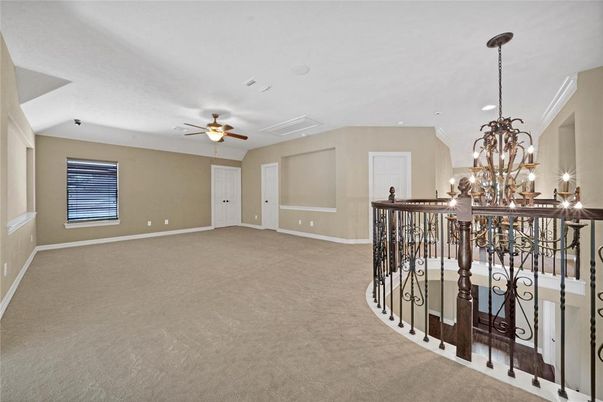 Chandelier, Empty room, Interior, Recessed Lighting