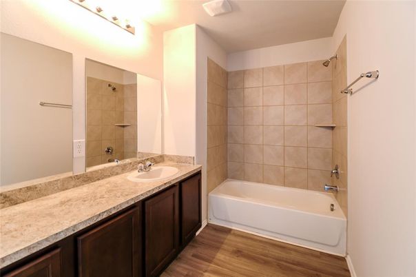 Bathroom, Interior, Wood Texture Flooring