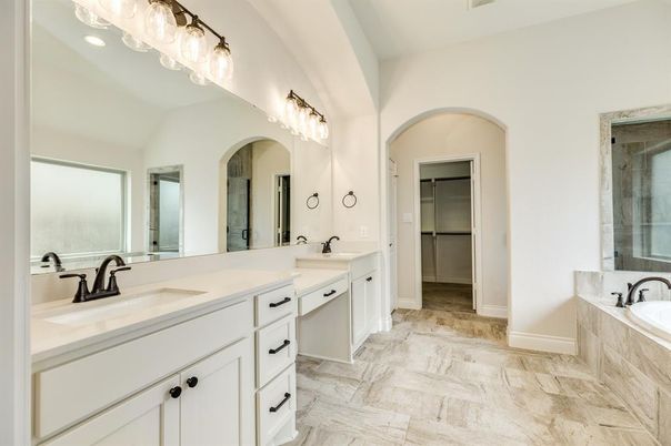 Bathroom, Dual Sink Vanities, Interior, Marble