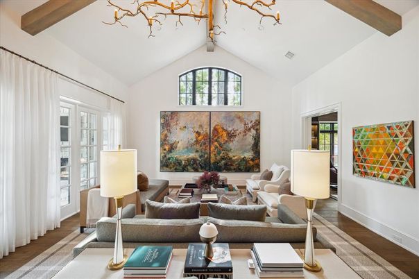 Interior, Living room, Wooden Beams, Wood Texture Flooring