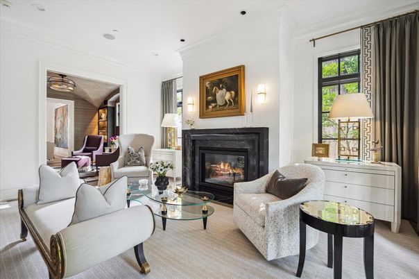 Fireplace, Interior, Living room, Recessed Lighting