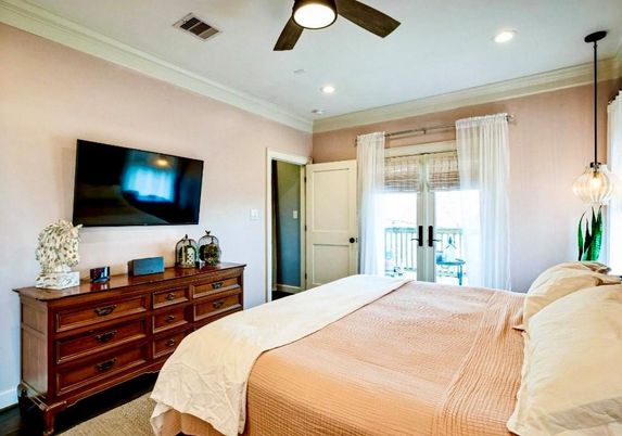 Bedroom, Interior, Recessed Lighting