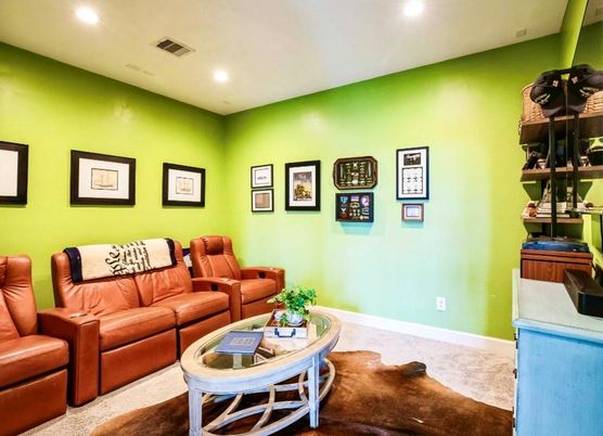 Interior, Living room, Recessed Lighting