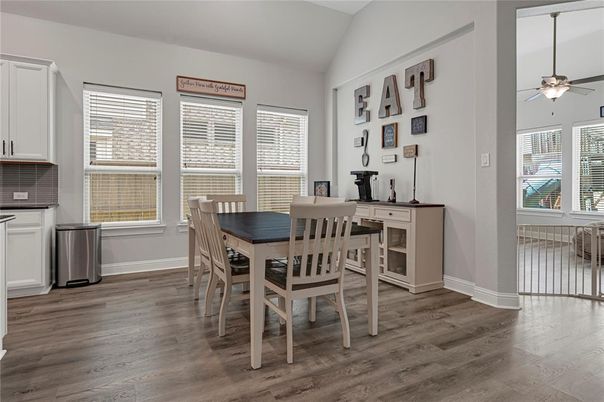 Dining room, Interior, Wood Texture Flooring