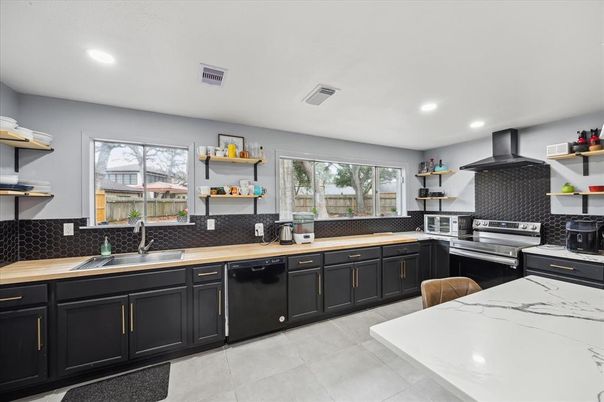 Interior, Kitchen, Recessed Lighting, Stainless Steel Appliances