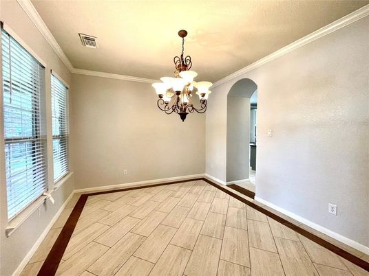 Chandelier, Empty room, Interior, Wood Texture Flooring