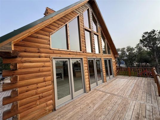 Exterior, Facade, Wood Texture Flooring, A Frame