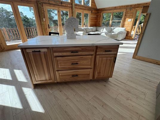 Interior, Kitchen, Wood Texture Flooring