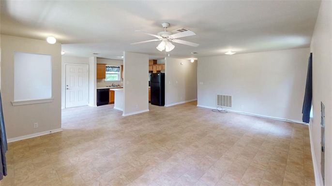 Empty room, Interior, Kitchen