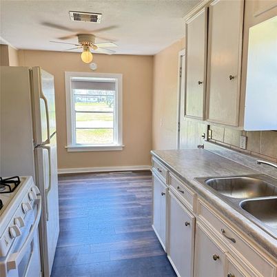 Interior, Kitchen, Wood Texture Flooring