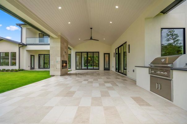 Backyard, Exterior, Fireplace