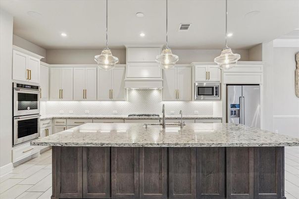 Interior, Kitchen, Pendant Lights, Recessed Lighting, Stainless Steel Appliances