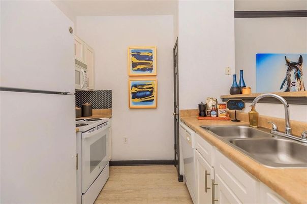 Interior, Kitchen, Wood Texture Flooring