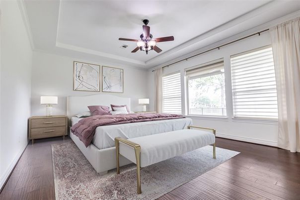 Bedroom, Interior, Wood Texture Flooring