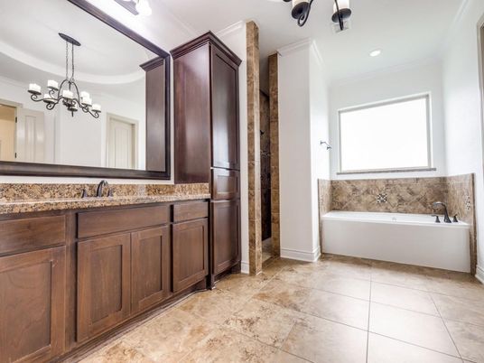 Bathroom, Chandelier, Interior, Recessed Lighting