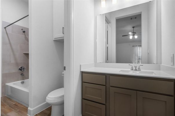 Bathroom, Interior, Wood Texture Flooring