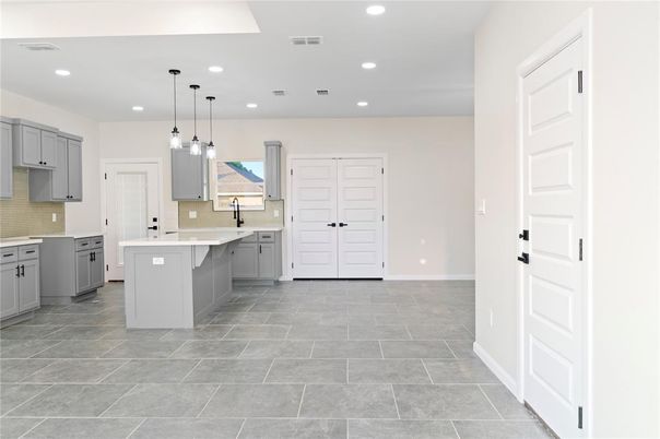 Interior, Kitchen, Pendant Lights, Recessed Lighting