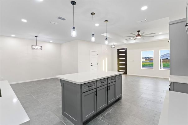 Interior, Kitchen, Pendant Lights, Recessed Lighting