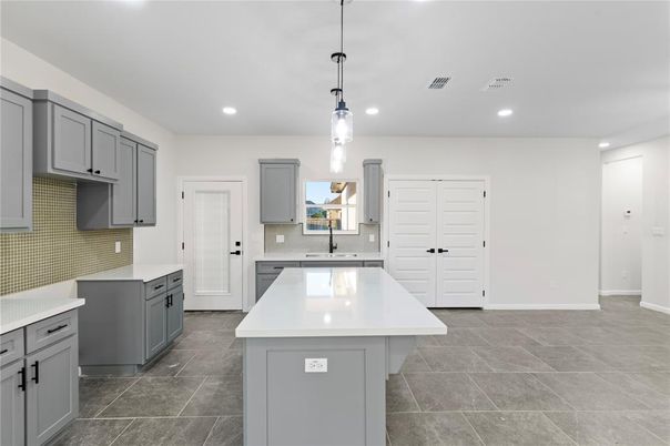 Interior, Kitchen, Pendant Lights, Recessed Lighting