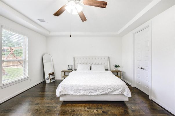 Bedroom, Interior, Wood Texture Flooring