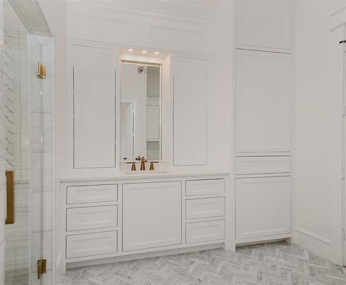 Bathroom, Interior, Marble, Wood Texture Flooring