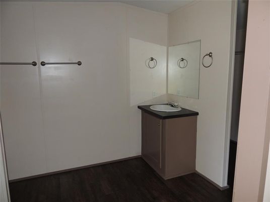 Bathroom, Dual Sink Vanities, Interior, Wood Texture Flooring
