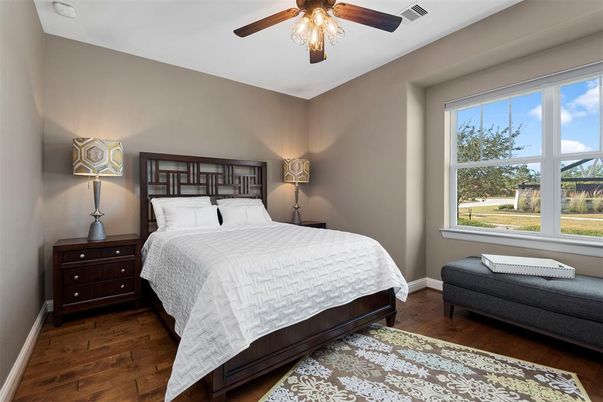 Bedroom, Interior, Wood Texture Flooring