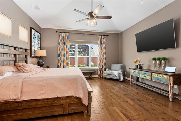 Bedroom, Interior, Wood Texture Flooring