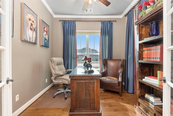 Home Office, Interior, Wood Texture Flooring