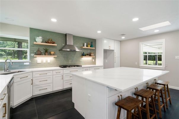 Interior, Kitchen, Recessed Lighting, Stainless Steel Appliances