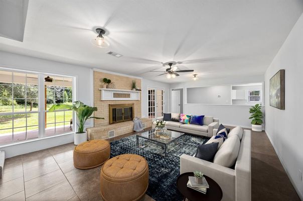 Fireplace, Interior, Living room