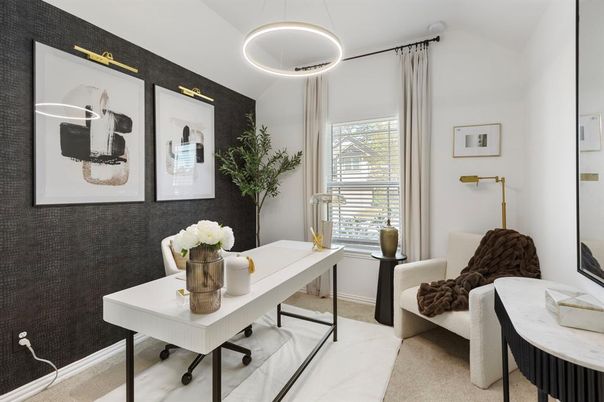 Home Office, Interior, Pendant Lights