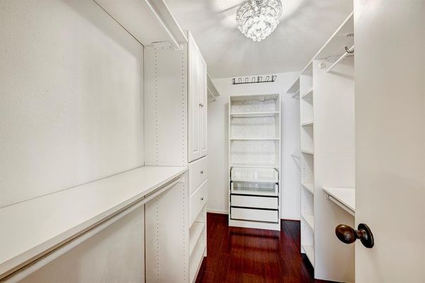 Chandelier, Interior, Walk-in Closets, Wood Texture Flooring
