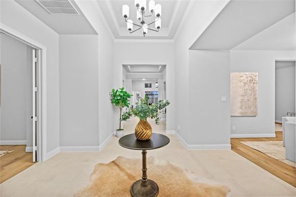 Chandelier, Interior, Wood Texture Flooring