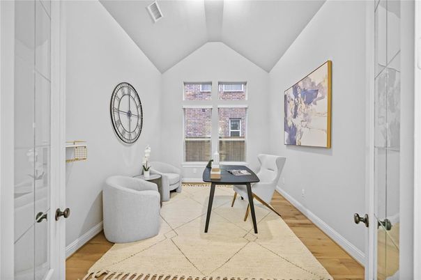 Home Office, Interior, Wood Texture Flooring