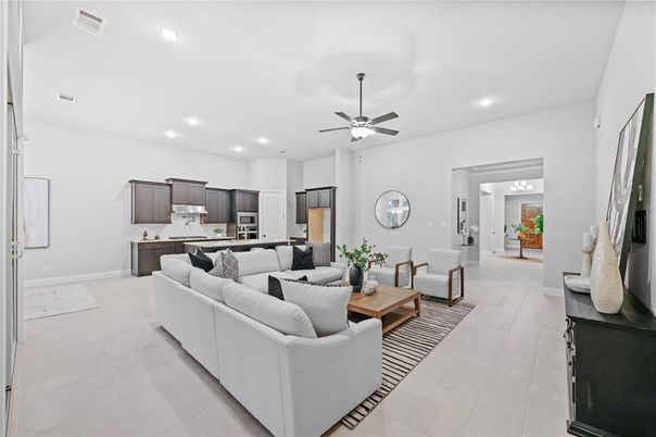 Interior, Kitchen, Living room, Recessed Lighting