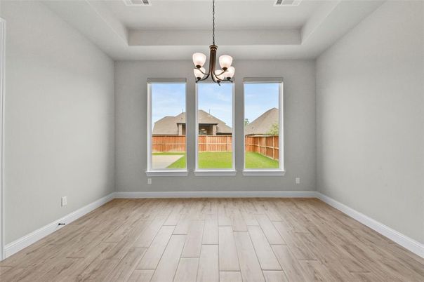 Chandelier, Empty room, Interior, Wood Texture Flooring