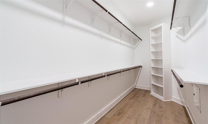 Interior, Recessed Lighting, Walk-in Closets, Wood Texture Flooring