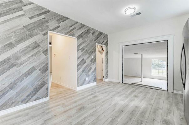 Empty room, Interior, Wood Texture Flooring, Wooden Walls