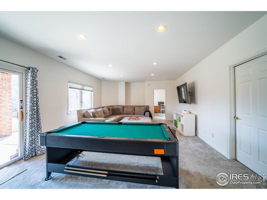 Billiard Table, Game Room, Interior, Living room, Recessed Lighting