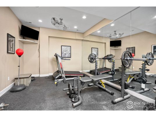 Fitness Equipment, Interior, Recessed Lighting