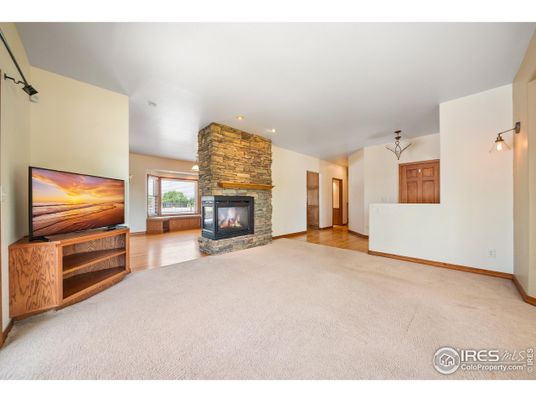 Empty room, Fireplace, Interior, Recessed Lighting