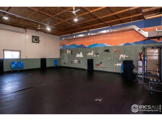Fitness Equipment, Interior, Wooden Beams