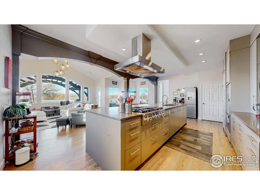Chandelier, Interior, Kitchen, Living room, Recessed Lighting, Water, Wood Texture Flooring