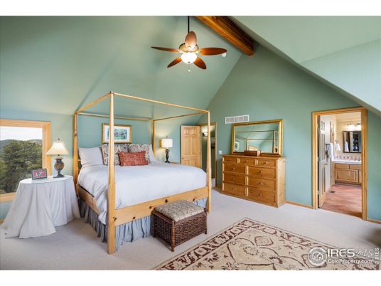 Bedroom, Interior, Wooden Beams