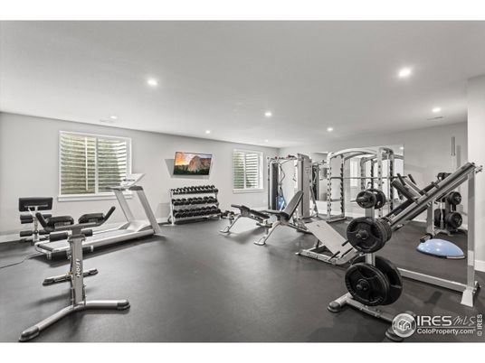 Fitness Equipment, Gym, Interior, Recessed Lighting