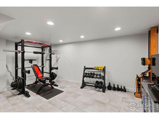 Fitness Equipment, Interior, Recessed Lighting