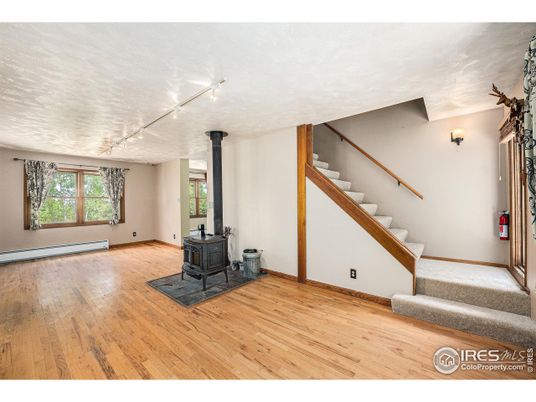 Empty room, Fireplace, Interior, Wood Texture Flooring