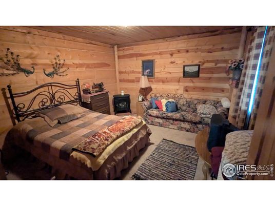 Bedroom, Interior, Wooden Ceilings, Wooden Walls